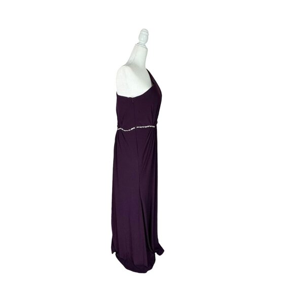 Christina Wu One-Shoulder Burgundy Gown - Picture 5 of 11
